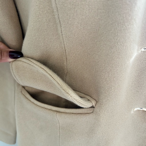 Lauren Ralph Lauren Notch Lapel Long Sleeve Knit Blazer Preppy style clean look - Picture 4 of 6